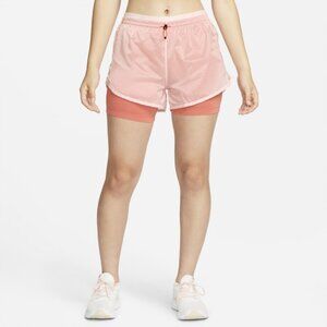 Nike Womens Icon Clash Tempo Luxe Running Shorts Pink DM7739-610 Size XS X-Small